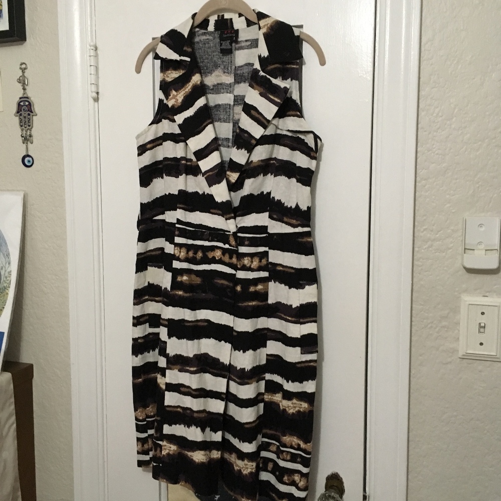 Jules & Leopold Linen Blend Dress w/ Pockets